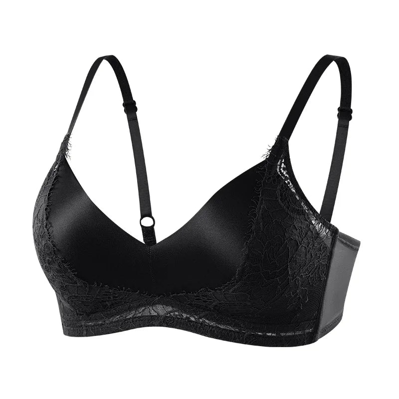 Silk Bras Wire-Free Lace Bra | OWNLUXE