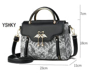 Luxury Designer Tote Bag - Bow Detail Shoulder Handbag