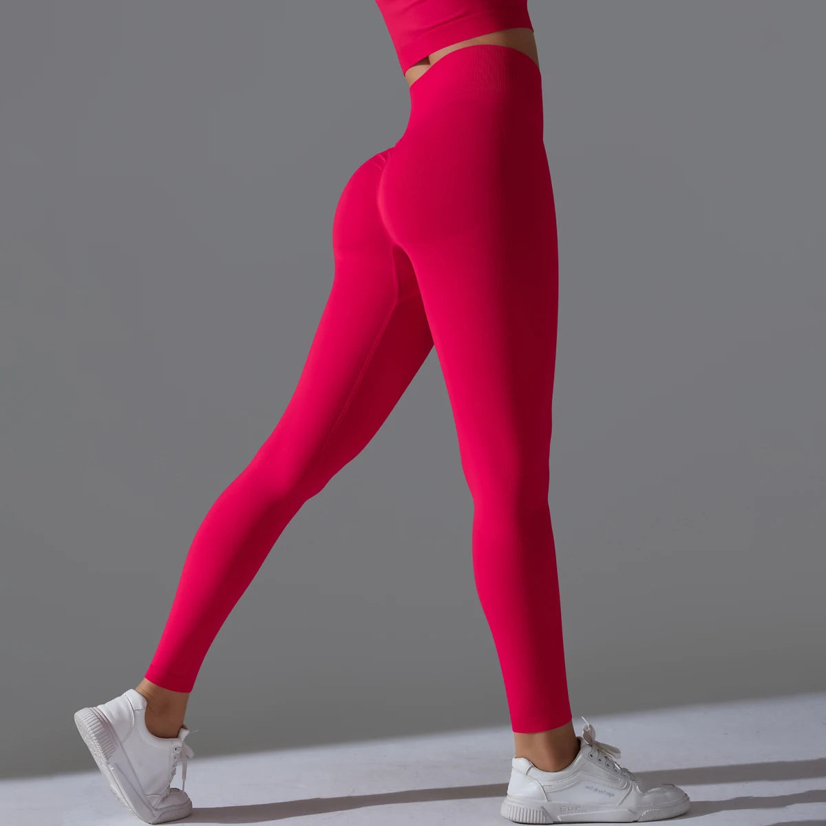 Women's High-Waisted Seamless Ankle-Length Booty Lifting Leggings