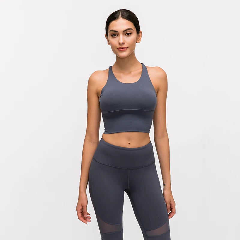 Supportive Nylon Push-Up Sports Bra | OWNLUXE