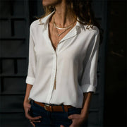 Long-Sleeve Oversized Blouse | OWNLUXE