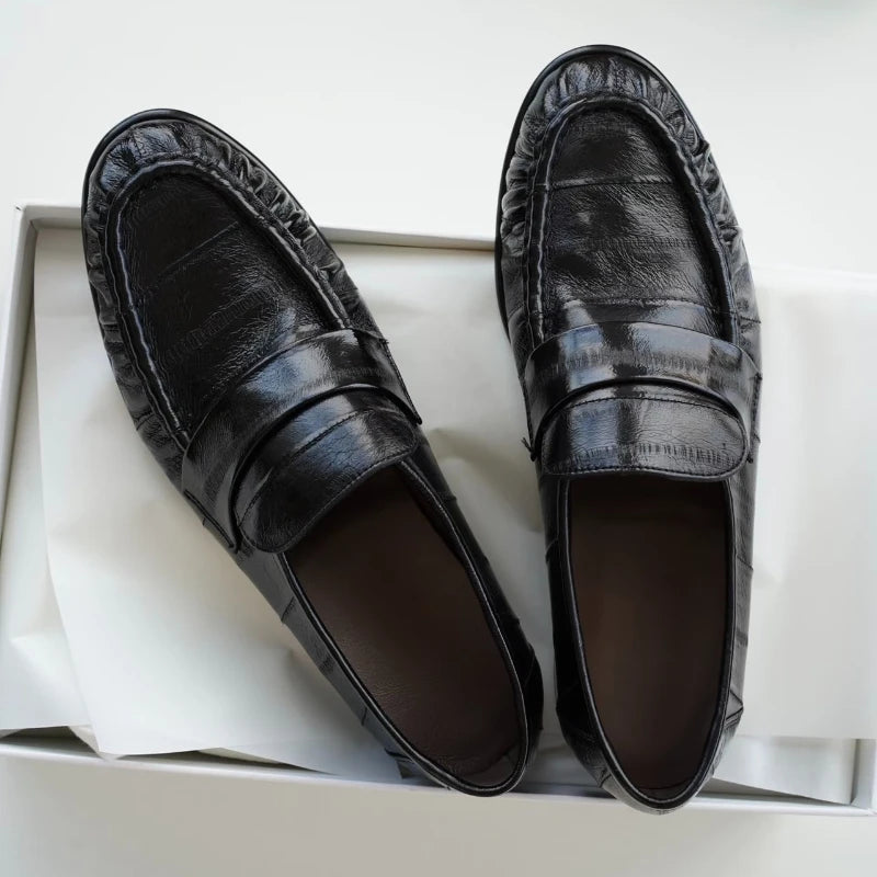 Women's Leather Retro Loafers (Black) – Shop at OWNLUXE