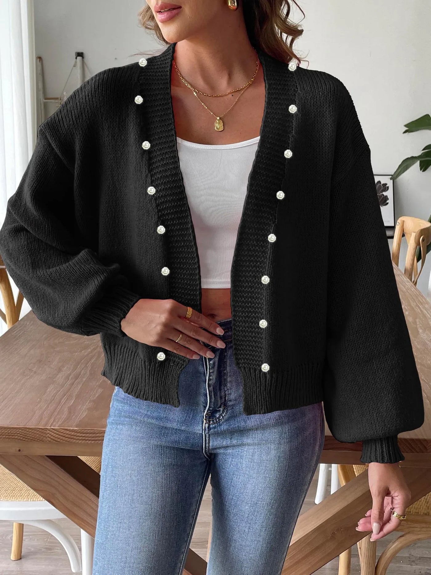 Women’s Leopard Print Jacket – Thick, Soft & Open Front