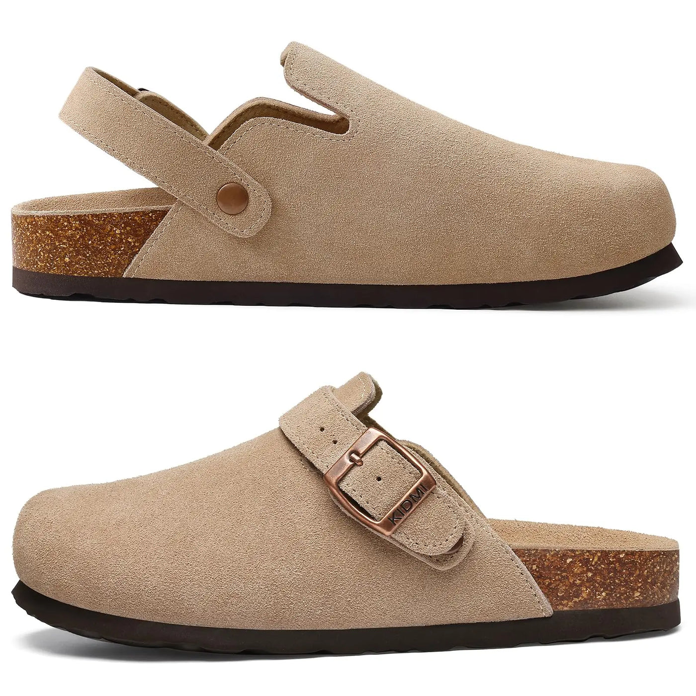 Women's Adjustable Leather Slippers (Black No Strap) – Shop at OWNLUXE