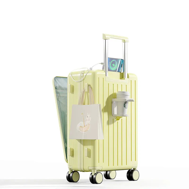 Lightweight & Durable Luggage – USB port, 360° Spinner Wheels & Secure