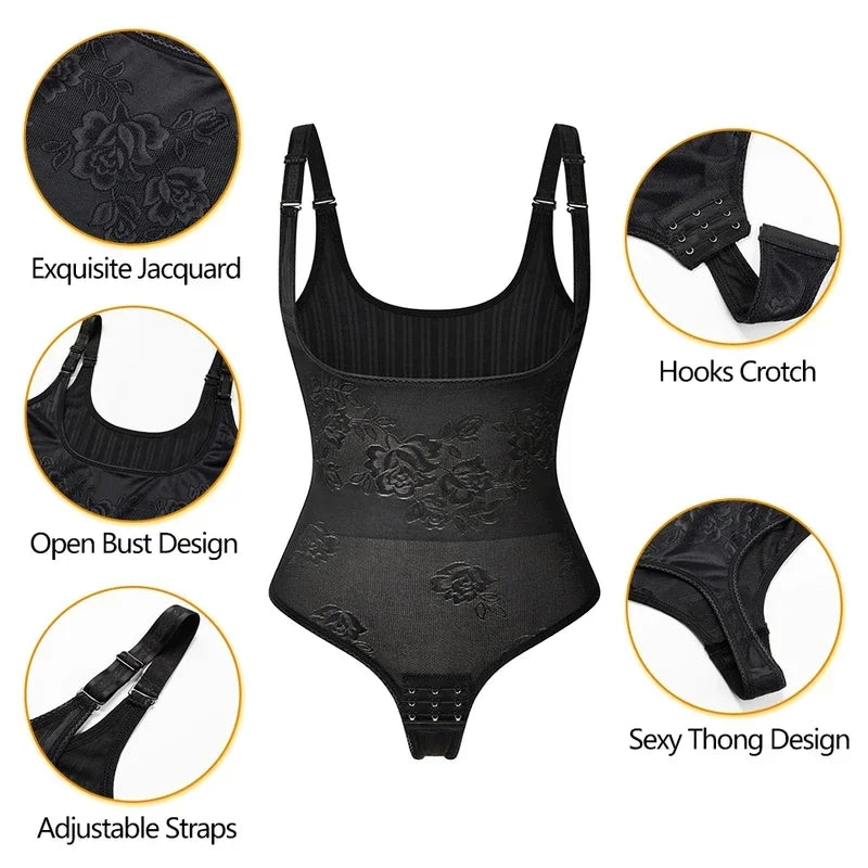 Thong Shapewear Bodysuit - Firm Tummy Control for Women