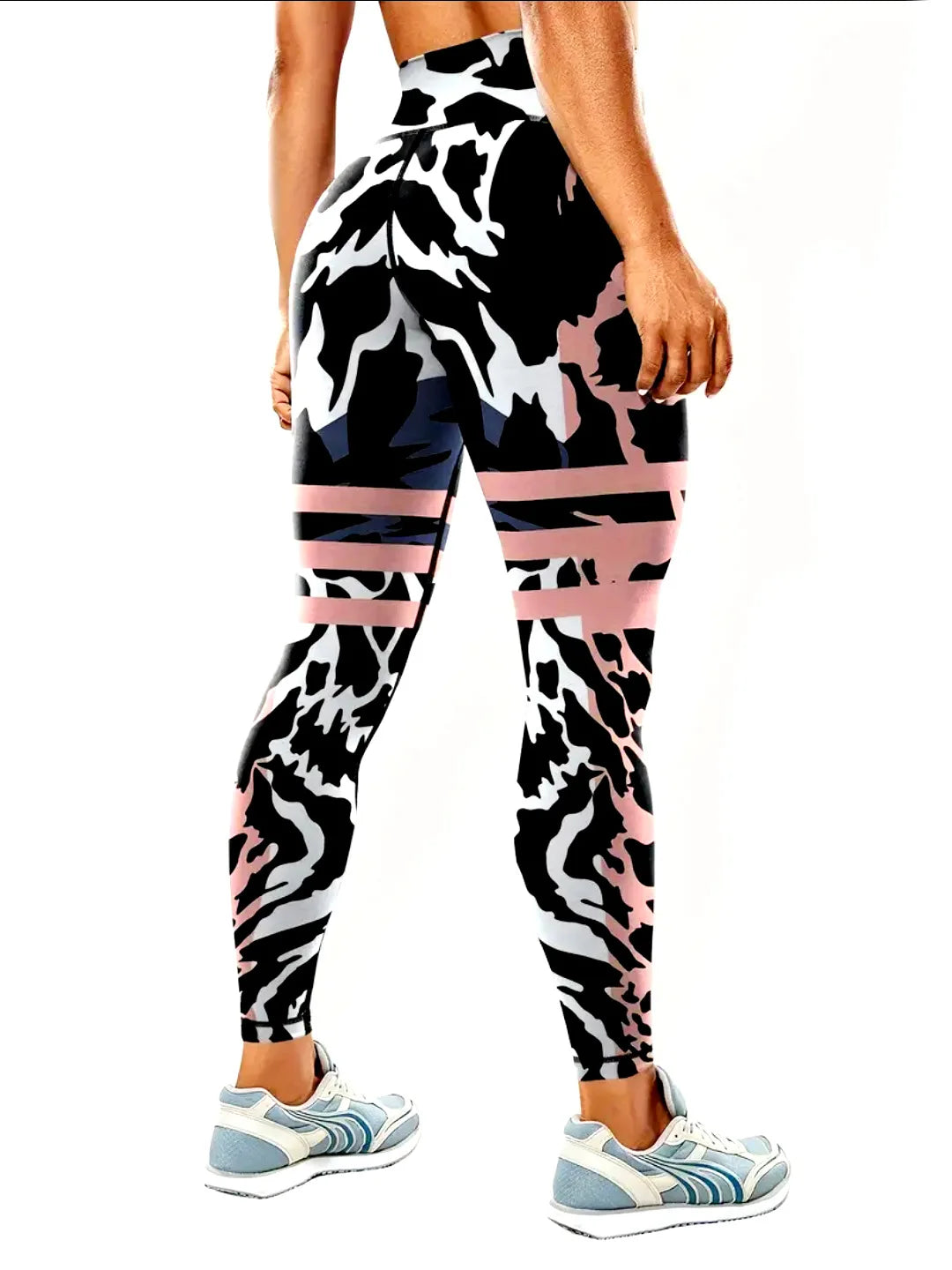 Seamless High-waisted Nude Felling Printed Pants Women's | OWNLUXE