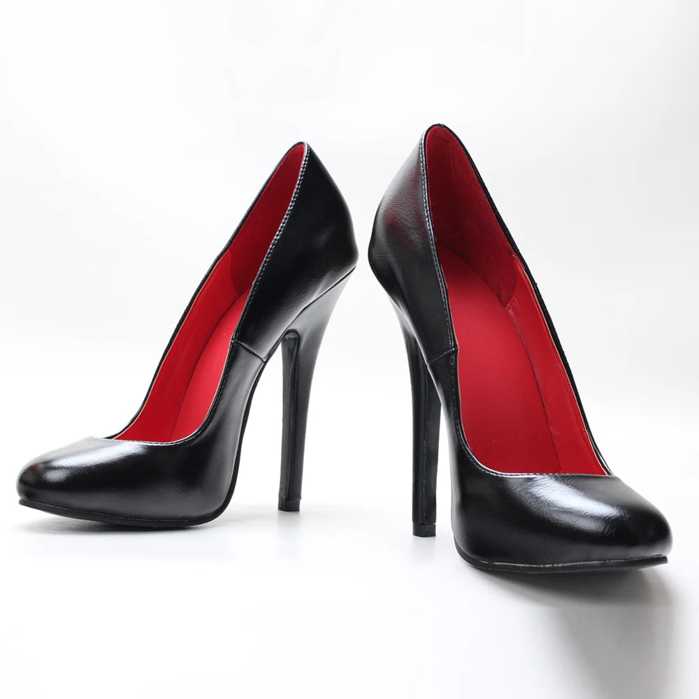 Unisex Round Toe Stiletto Plus-Size Pumps – Shop at OWNLUXE