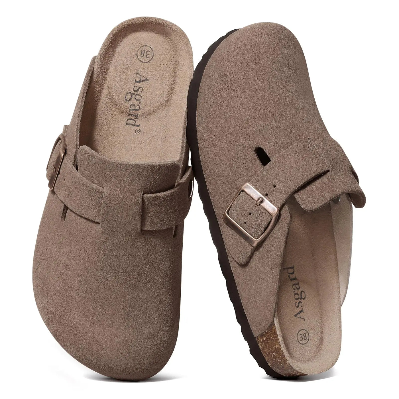 Women's Arch Support Adjustable Leather Slippers | OWNLUXE