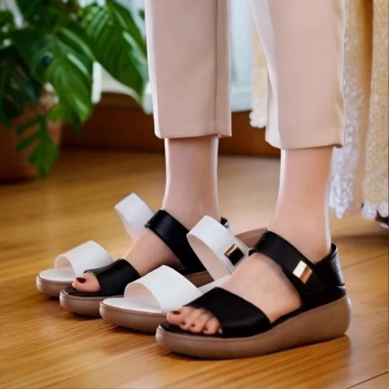 Women's Open Toe Platform Adjustable Sandals – Shop at OWNLUXE