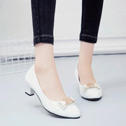 Patent Leather Butterfly-Knot Pumps | OWNLUXE