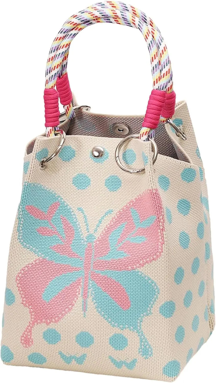 Knit Mini Bucket Bag | OWNLUXE