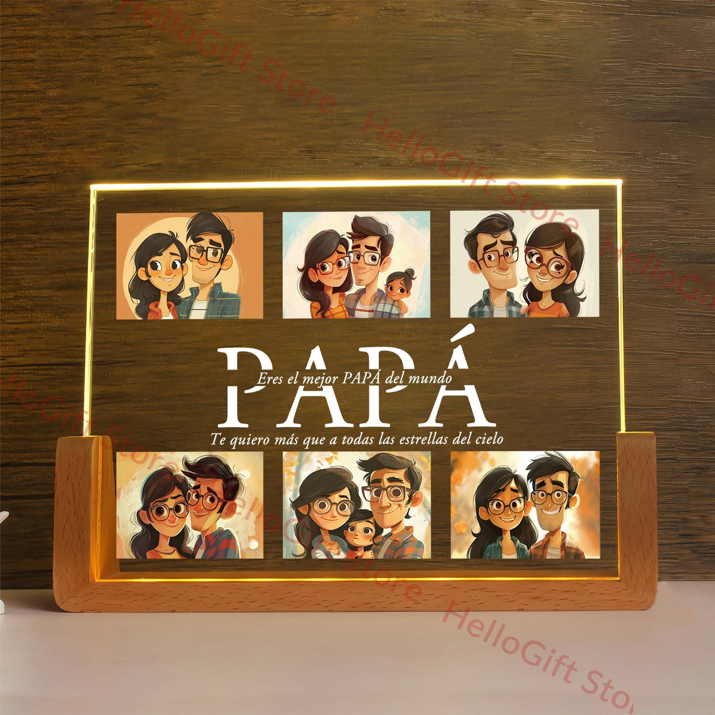 Personalized 3D Acrylic LED Night Light — Custom Name Gift for Family | OWNLUXE