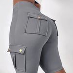 Load image into Gallery viewer, Y2K High-Waist Lace-Up Sports Shorts – Quick-Dry, Pocket Design | Short sport taille haute Y2K à lacets – Séchage rapide, avec poches
