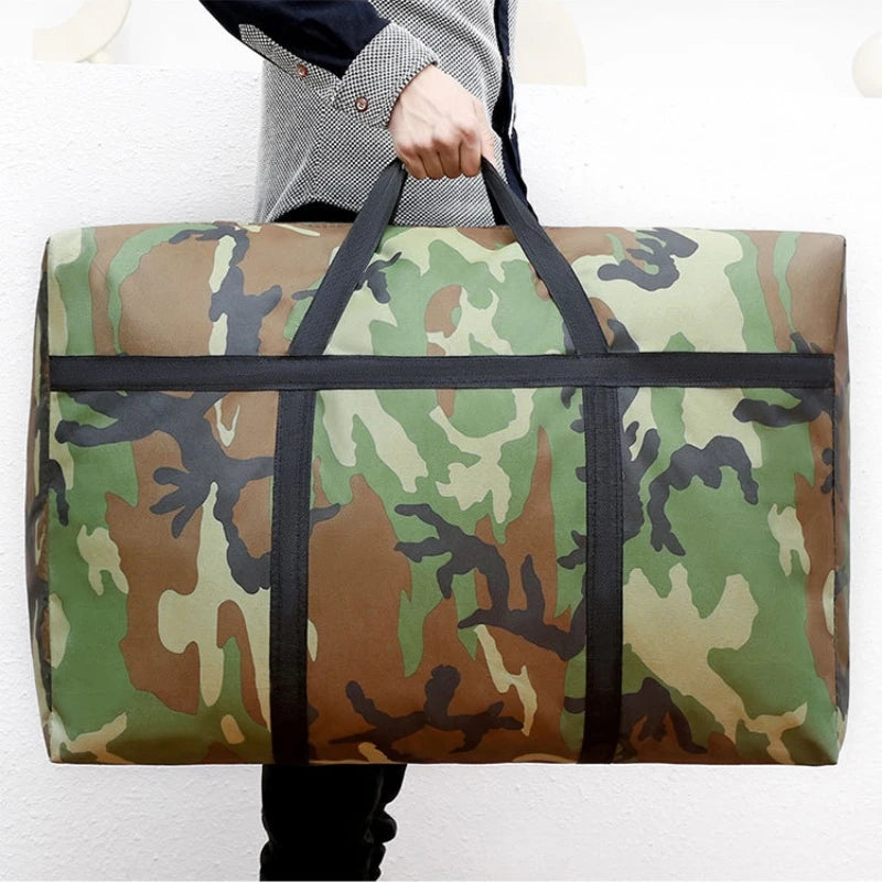 Camouflage Travel Tote Bag – Lightweight Oxford Weekender