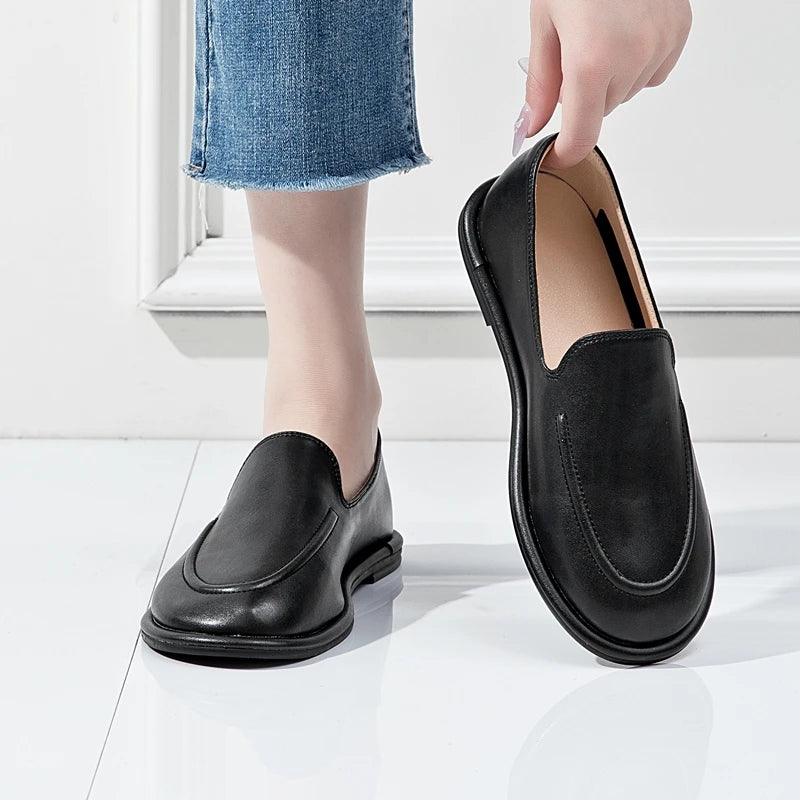 Women's Leather Loafers Genuine – Shop at OWNLUXE