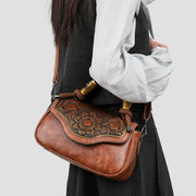 3D Floral Print Crossbody Bag - Retro Designer Shoulder Handbag | OWNLUXE