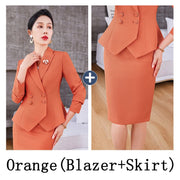 Women's Long Sleeve Jacket (Orange) | OWNLUXE