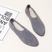 Women's Pointed Toe Leather Loafers – Shop at OWNLUXE