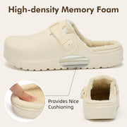 Women’s Winter Clogs Cotton-Lined Slip-On Garden Mules