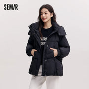 Women's Hooded Puffer Jacket (Black Style 4) | OWNLUXE