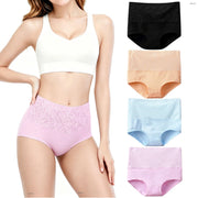 Women's High-Waist Tummy Control Cotton Briefs | Full Coverage | OWNLUXE