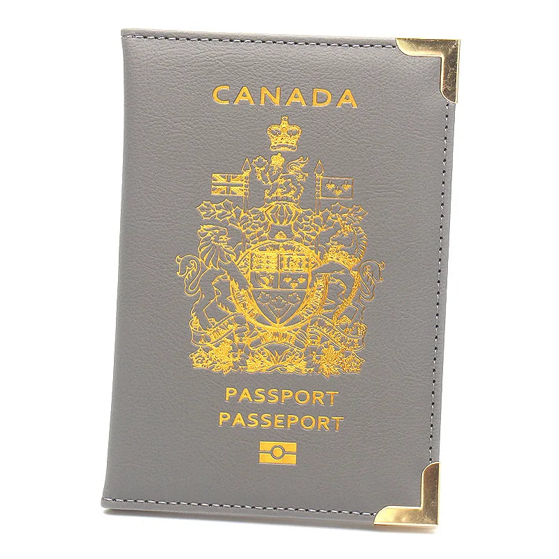 Canada Passport Holder & Travel Organizer – PU Leather Wallet