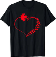 Maple Leaf Heart Canada Pride T-Shirt – Unisex Cotton Tee | OWNLUXE