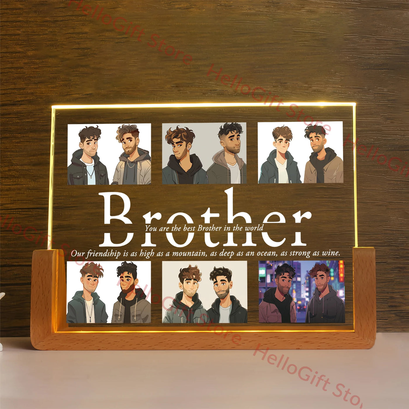Personalized 3D Acrylic LED Night Light — Custom Name Gift for Family | OWNLUXE