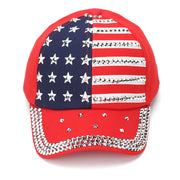 Adjustable Rhinestone Studded Flag | OWNLUXE