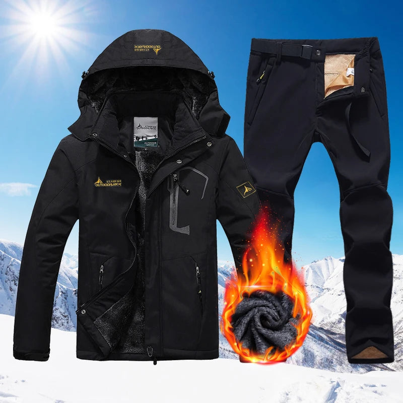 Winter Ski Suit Men Snowboard Fleece Jacket Pants | OWNLUXE