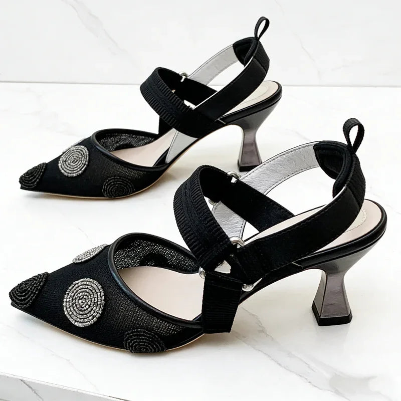 Women's Mesh Sandals (Black) – Shop at OWNLUXE
