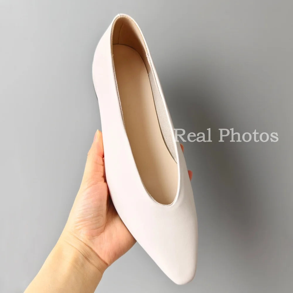 Women's Pointed Toe Leather Pumps – Shop at OWNLUXE