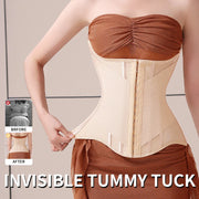 U-Shaped Waist Trainer Corset with Steel Bones for Women