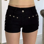 Skinny Lace Vintage Shorts | OWNLUXE