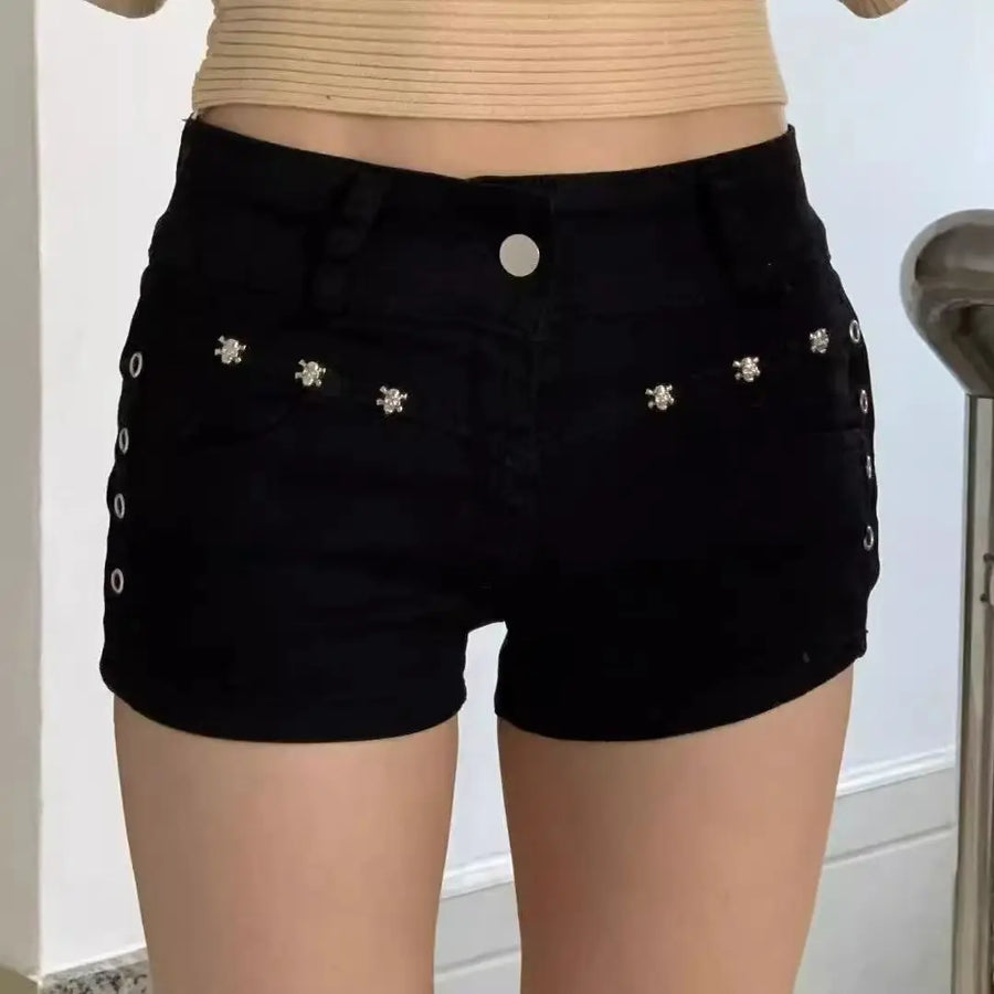 Skinny Lace Vintage Shorts | OWNLUXE