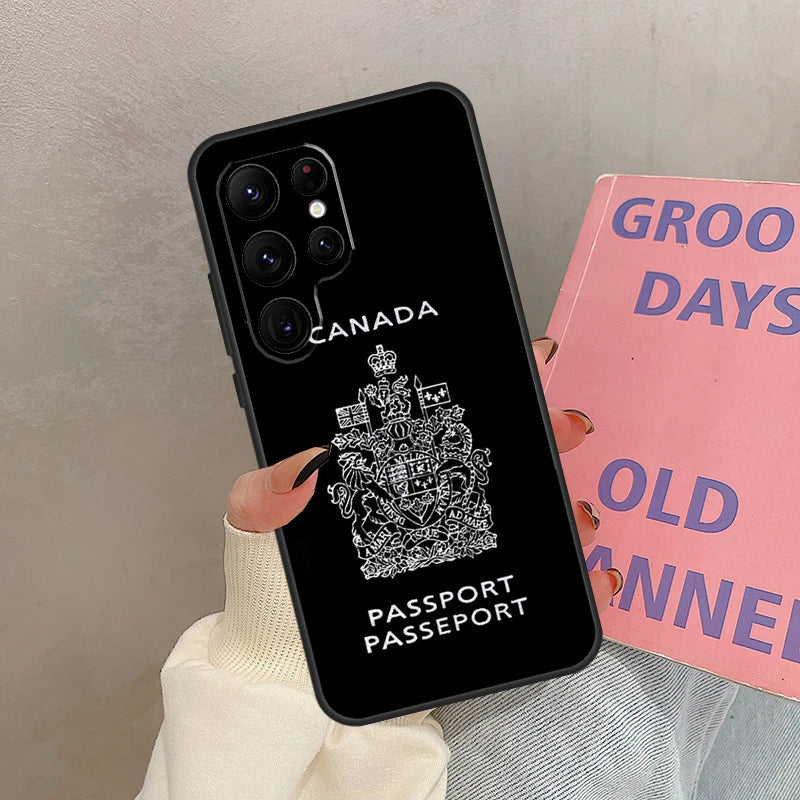 Canada Canadian Flag Case For Samsung Galaxy S25 Ultra S20 S21 S22 S23 S24 Ultra S9 S10 Plus S25 FE Cover Coque