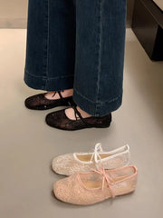 Women's Breathable Lace Mesh Flats – Shop at OWNLUXE