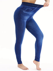Seamless Printed Leggings – Soft Mid-Rise Ankle Leggings
