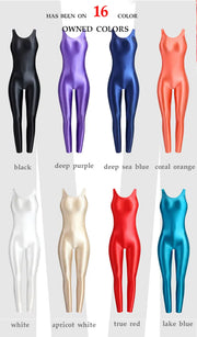 Faux Leather Shaping Jumpsuit - Sleeveless Body Sculpting One-Piece