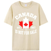 Canada Is Not For Sale Cotton T-Shirt – Unisex Patriotic Tee
