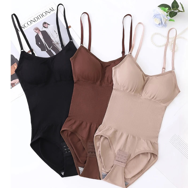 Tank Top Bodysuit Shapewear with Tummy Control & Shorts