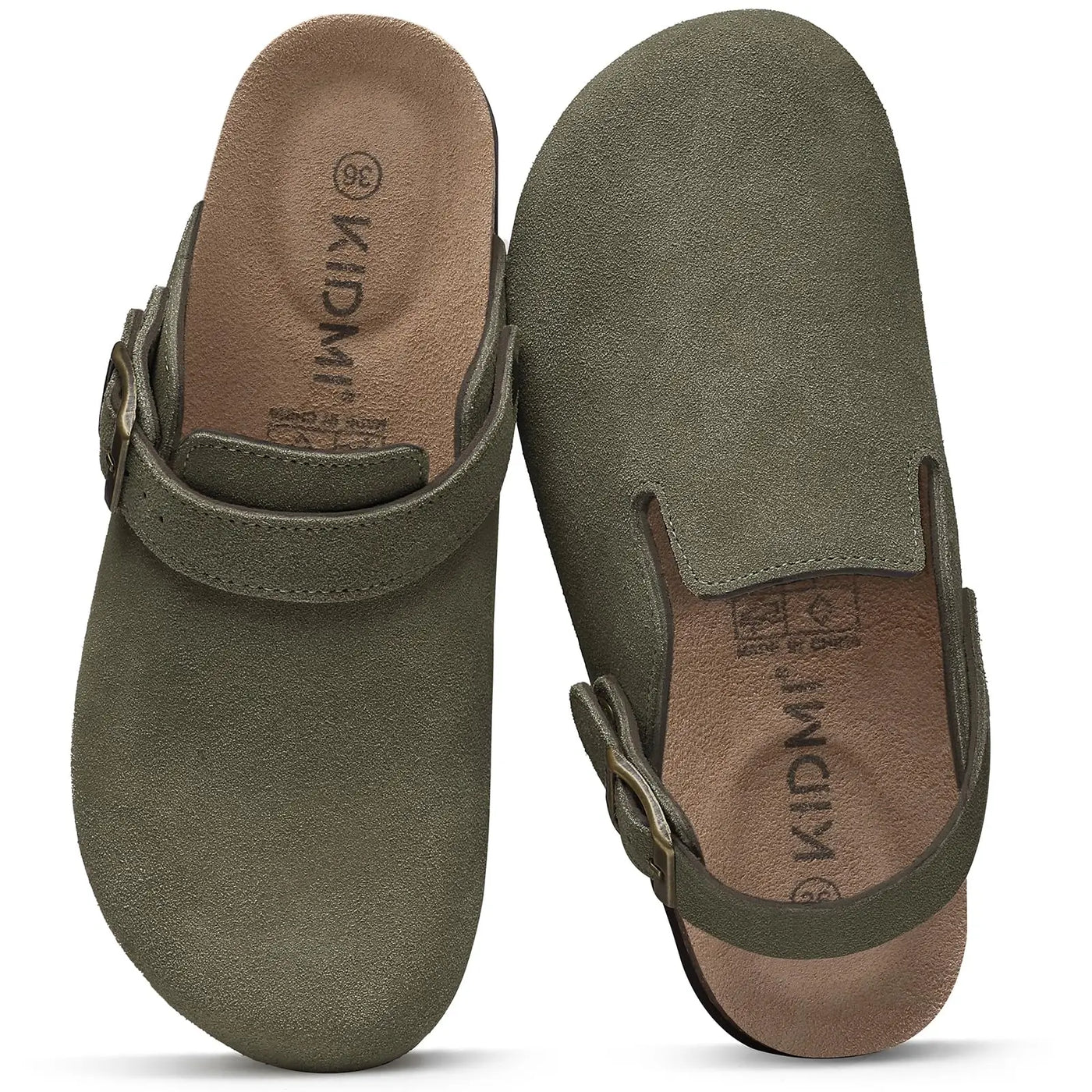 Women's Leather Suede Arch-Support Clogs | OWNLUXE