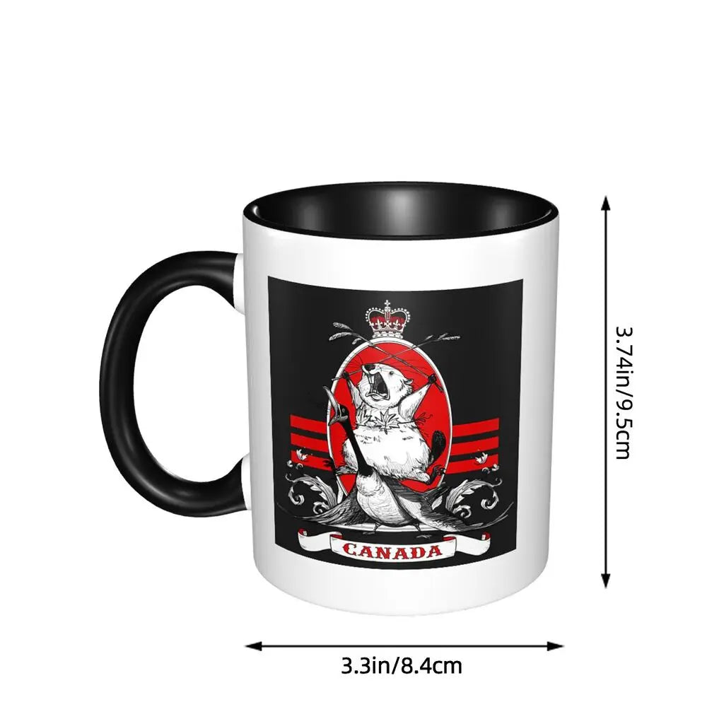 Canada Canadian Maple Leaf Roundel Mug Funny Ceramic Coffee Cups Tea Mugs Milk Cup Drinkware Gift for Friends