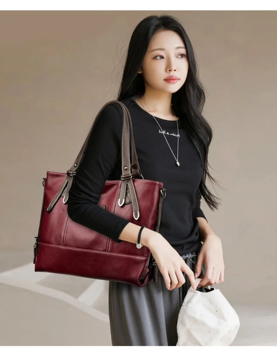 Four Arrows Luxury Handbag – Top Quality PU Leather Designer Shoulder Crossbody