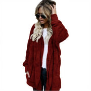 Double Fleece Hooded Cardigan – Thick, Slim & Cozy Layers