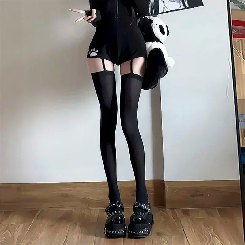 Velvet Thigh-High Stockings | OWNLUXE