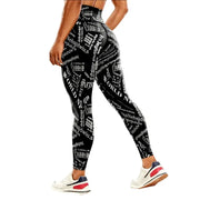 Seamless High-waisted Nude Felling Printed Pants Women's | OWNLUXE