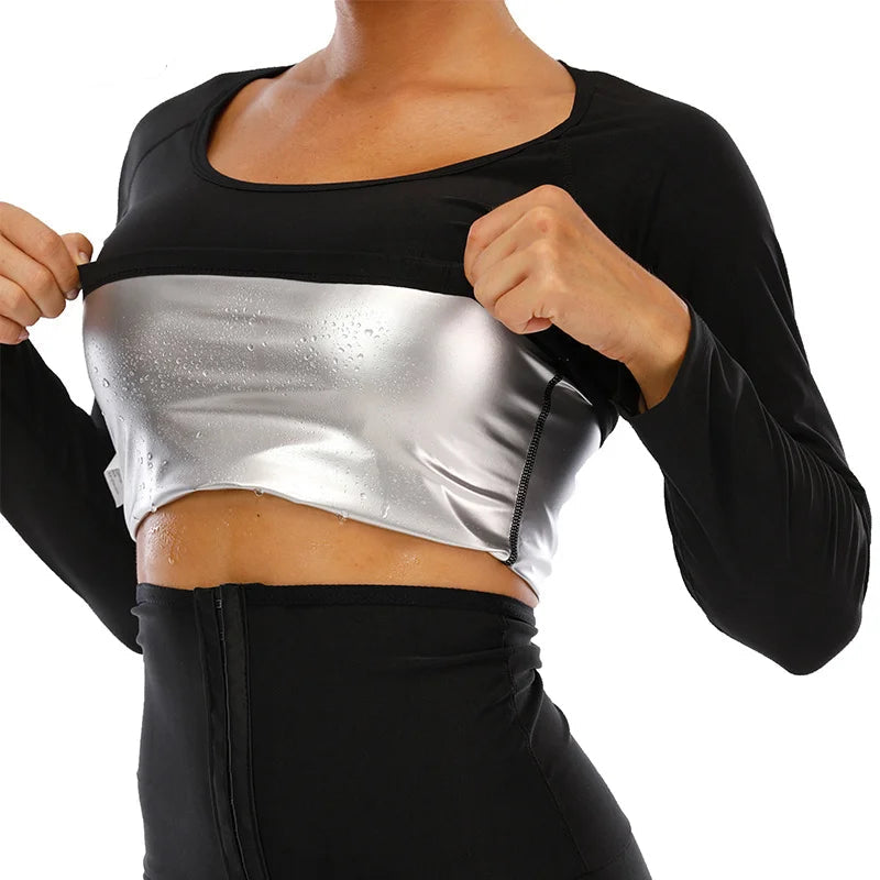Sauna Sweat Shapewear Top Waist Trainer Shirt