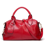 Women's Flannel Boston Bag – Business Tote with Chain Detail & Drawstring